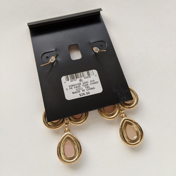 I.N.C International Concepts Pave Teardrop Earrings - Picture 2 of 2